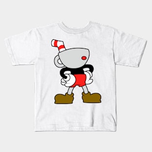 Cuphead Minimalist Kids T-Shirt